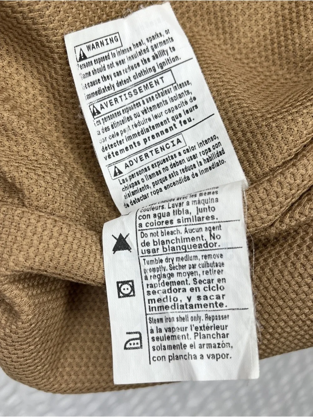 Carhartt J131 tan Duck Active Jacket USA Made Hooded Work Jacket Large Regular